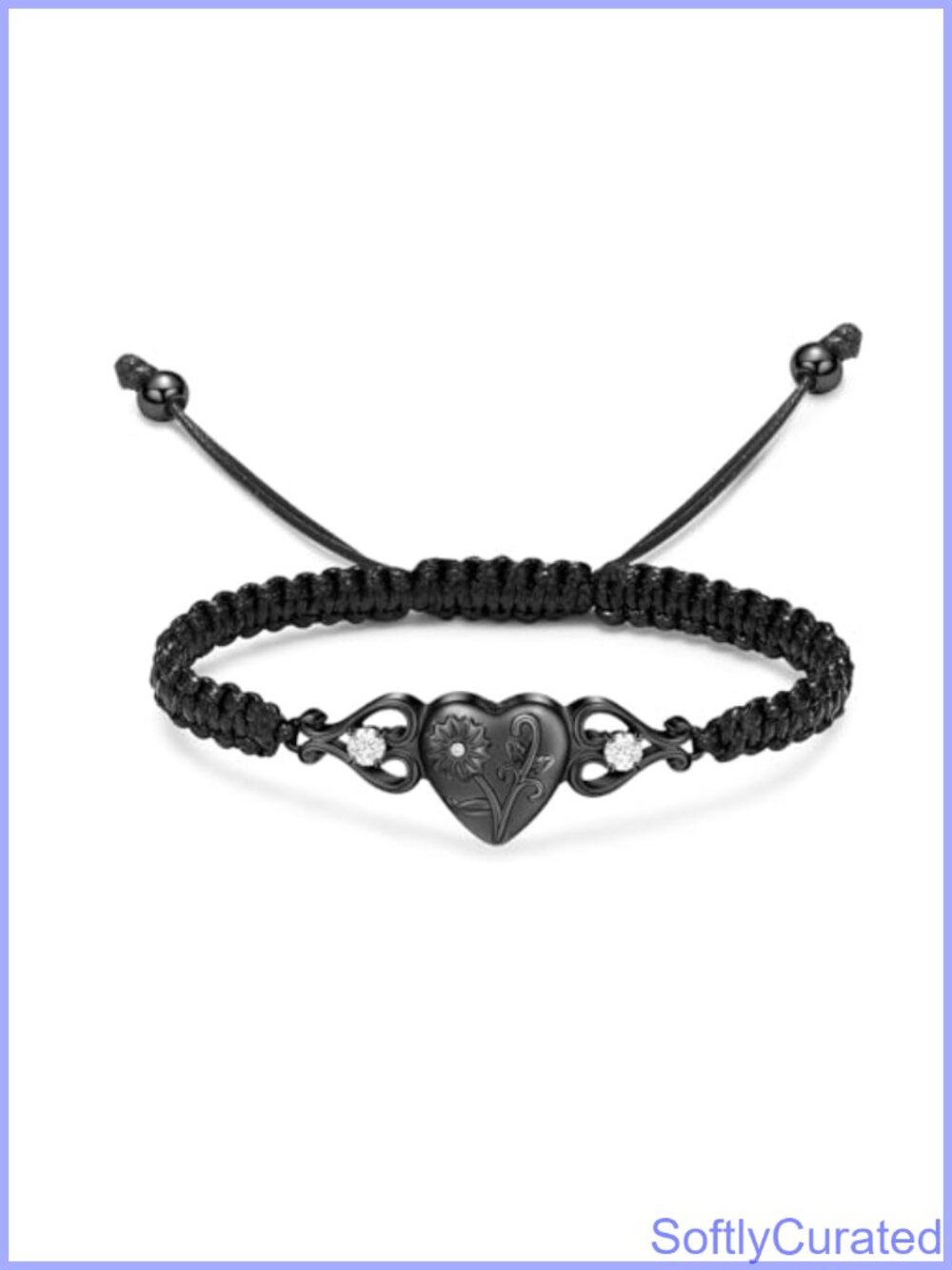 Stainless Steel Urn Bracelet for Ashes Double Heart Cremation Memorial Jewelry